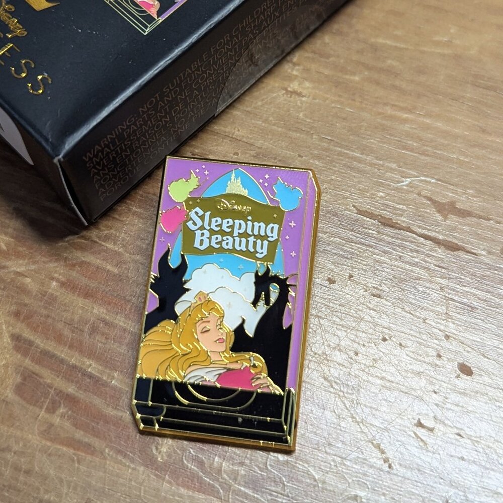 Disney Princess SLEEPING BEAUTY - VHS Blind Box Enamel Pin - BoxLunch Exclusive